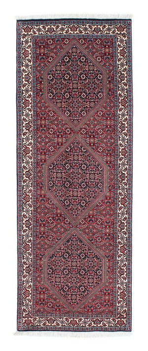 Alfombra de pasillo Alfombra persa - Bidjar - 205 x 72 cm - azul oscuro