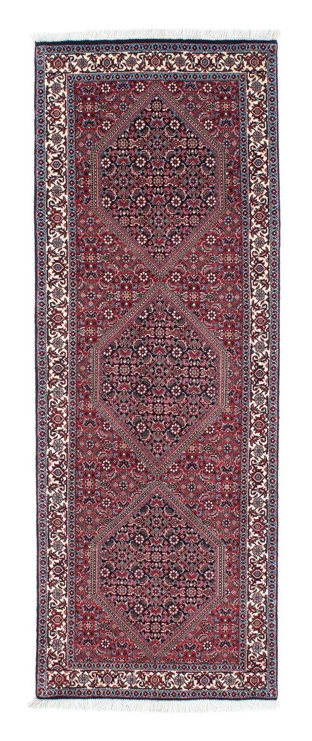 Alfombra de pasillo Alfombra persa - Bidjar - 205 x 72 cm - azul oscuro