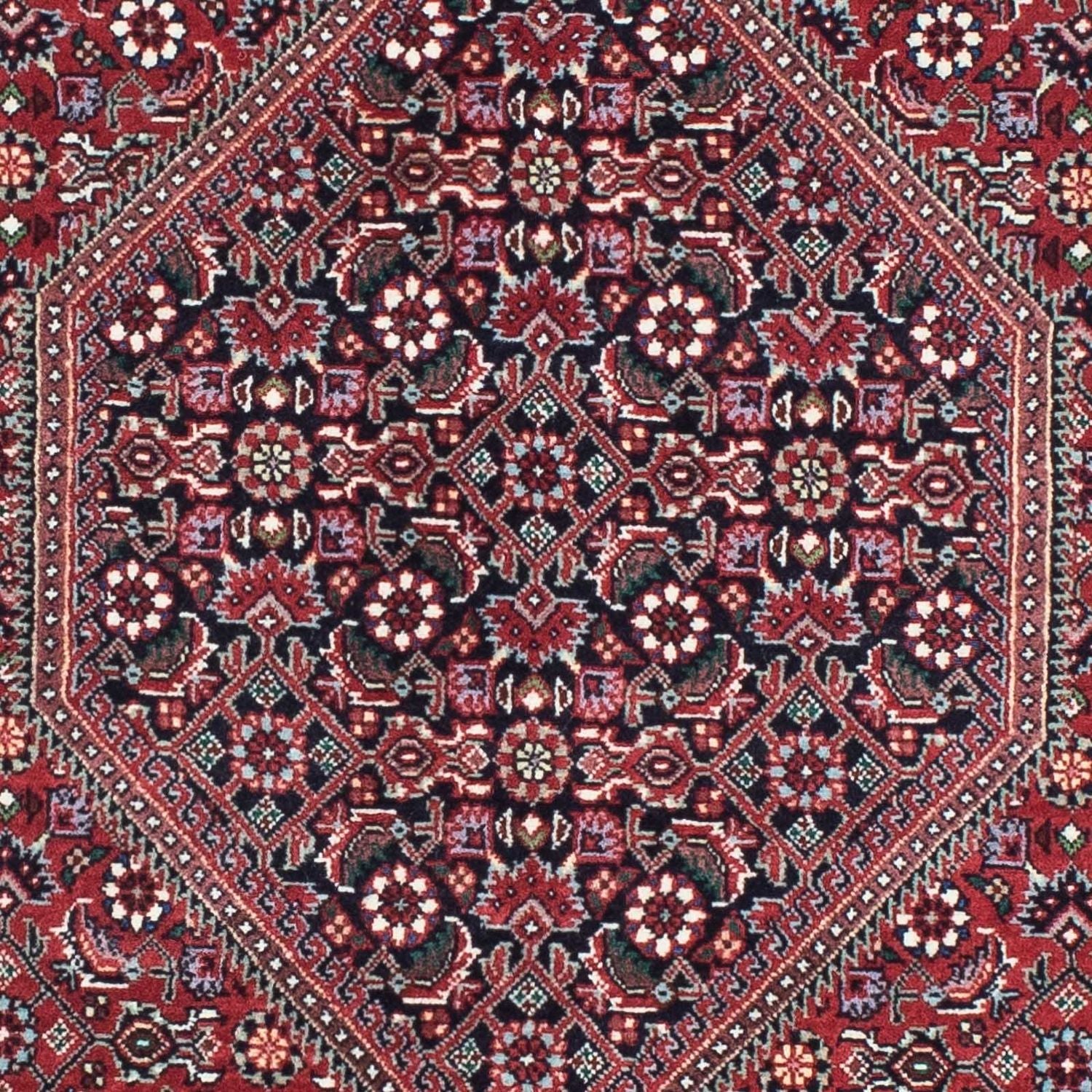 Alfombra de pasillo Alfombra persa - Bidjar - 205 x 72 cm - azul oscuro