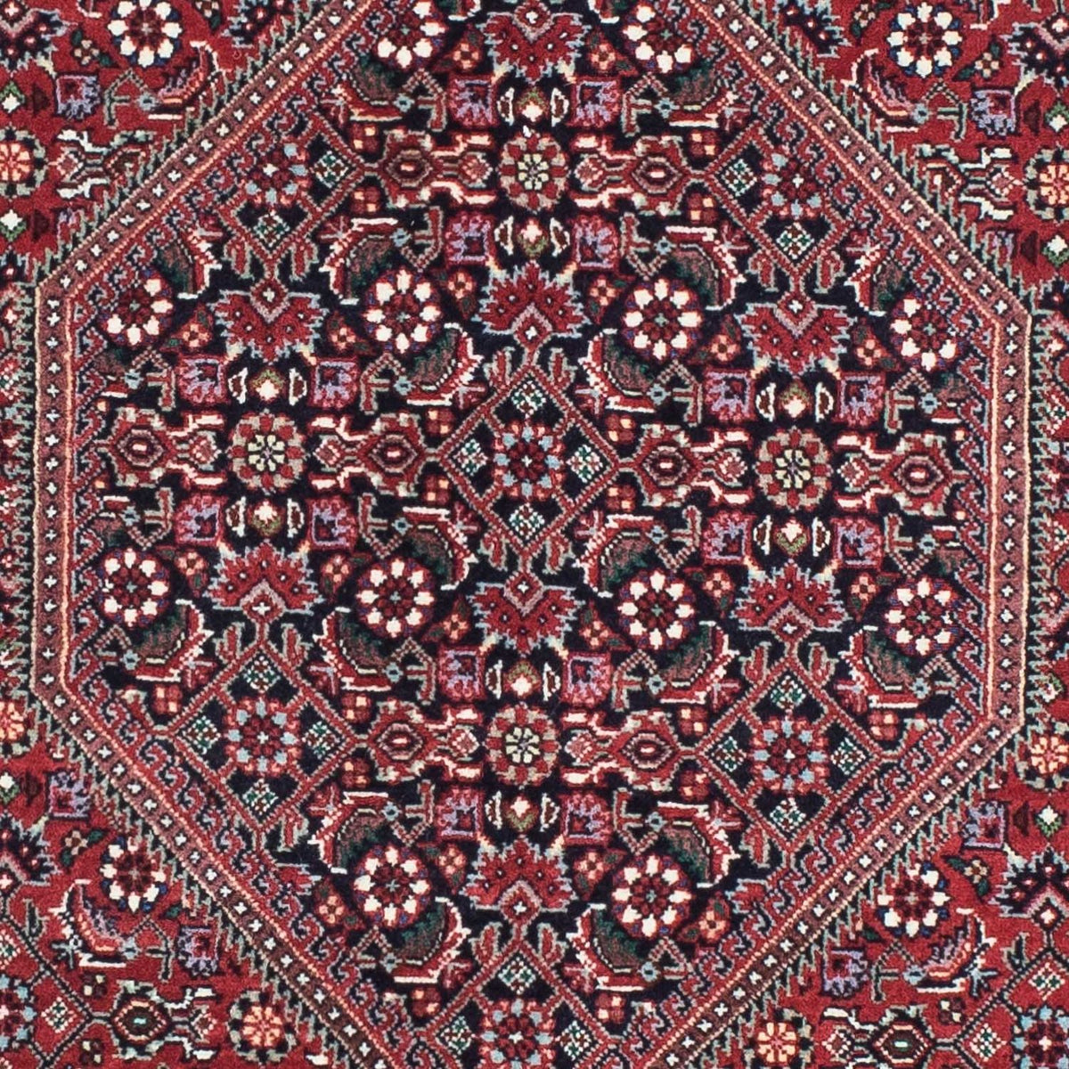 Alfombra de pasillo Alfombra persa - Bidjar - 205 x 72 cm - azul oscuro