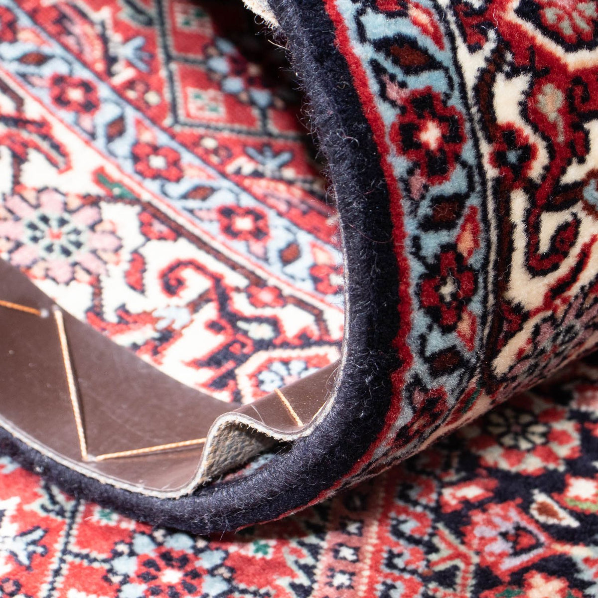 Alfombra de pasillo Alfombra persa - Bidjar - 205 x 72 cm - azul oscuro