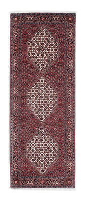 Alfombra de pasillo Alfombra persa - Bidjar - 197 x 74 cm - rojo