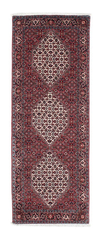 Alfombra de pasillo Alfombra persa - Bidjar - 197 x 74 cm - rojo