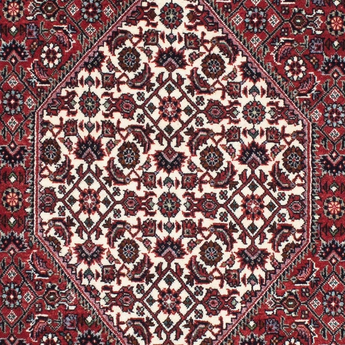 Alfombra de pasillo Alfombra persa - Bidjar - 197 x 74 cm - rojo
