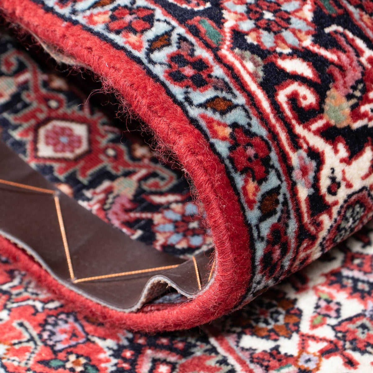 Alfombra de pasillo Alfombra persa - Bidjar - 197 x 74 cm - rojo