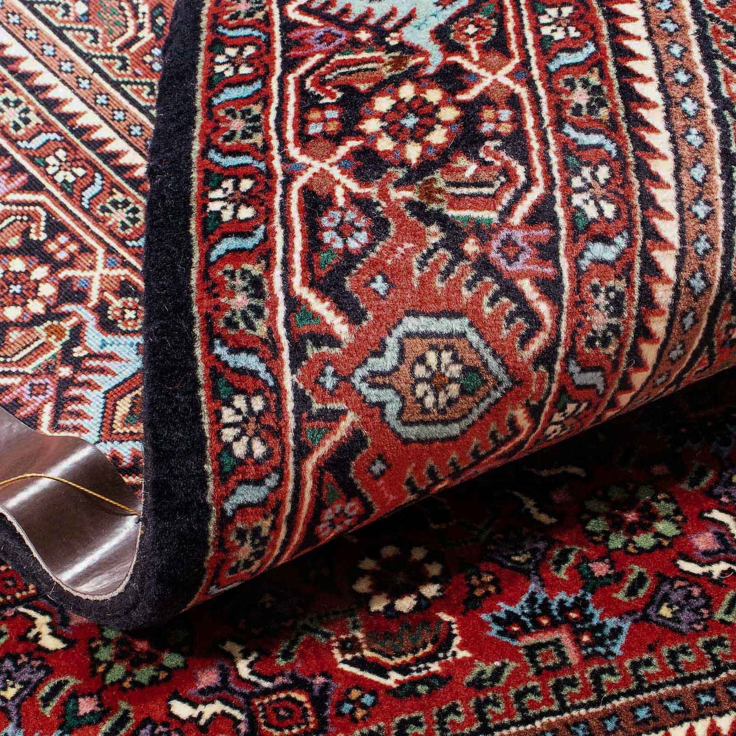 Alfombra persa - Bidjar - 175 x 110 cm - rojo