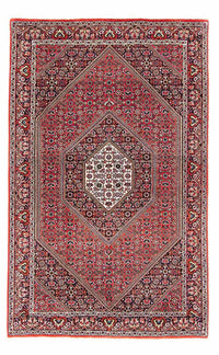 Alfombra persa - Bidjar - 170 x 109 cm - rojo