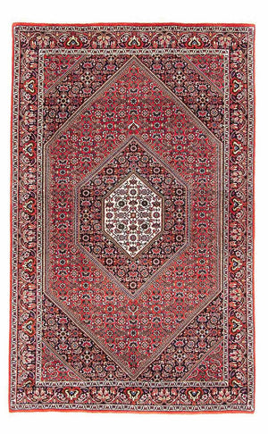 Alfombra persa - Bidjar - 170 x 109 cm - rojo