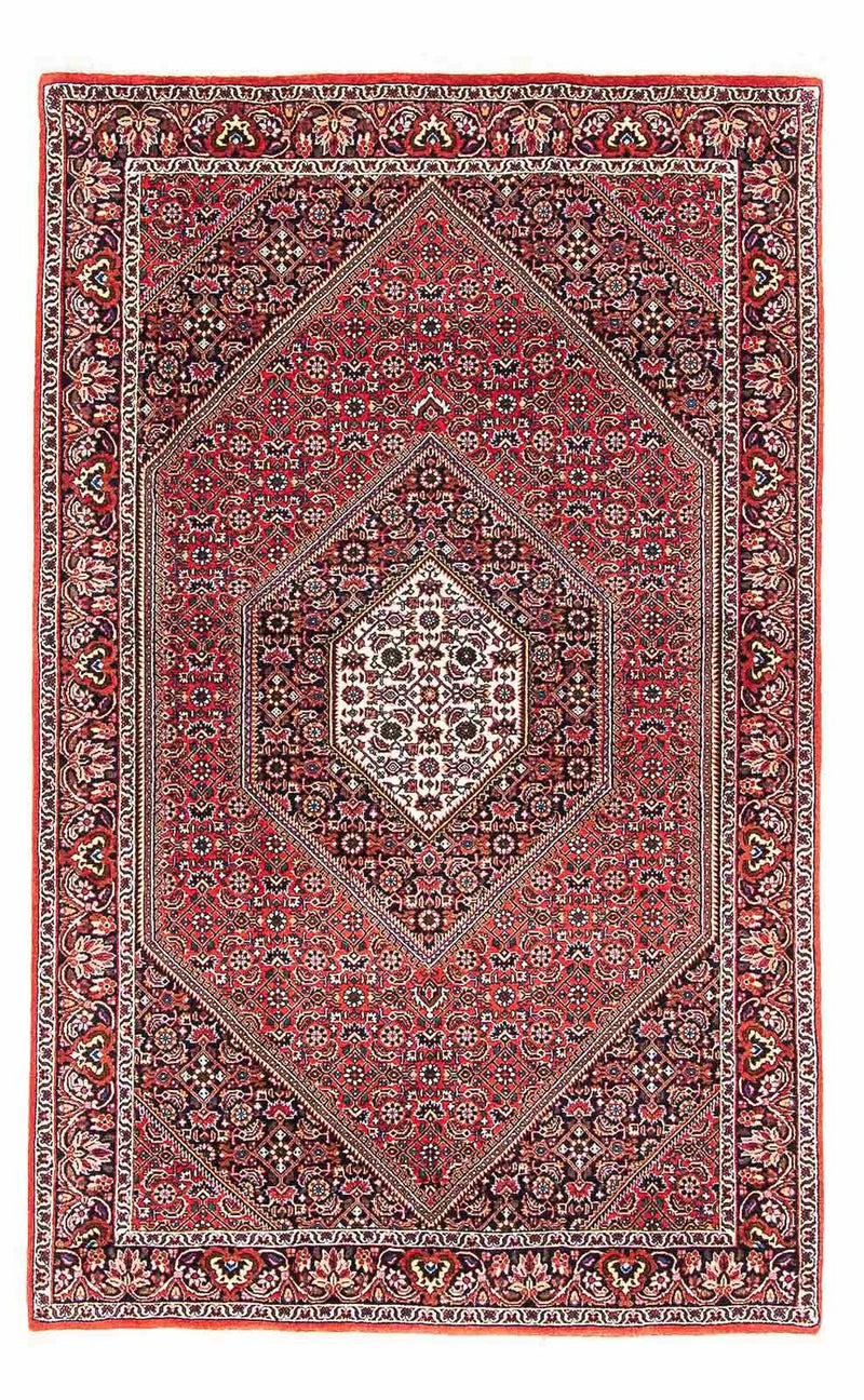 Alfombra persa - Bidjar - 170 x 109 cm - rojo