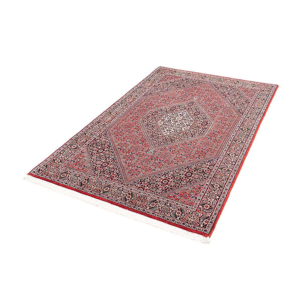 Alfombra persa - Bidjar - 170 x 109 cm - rojo
