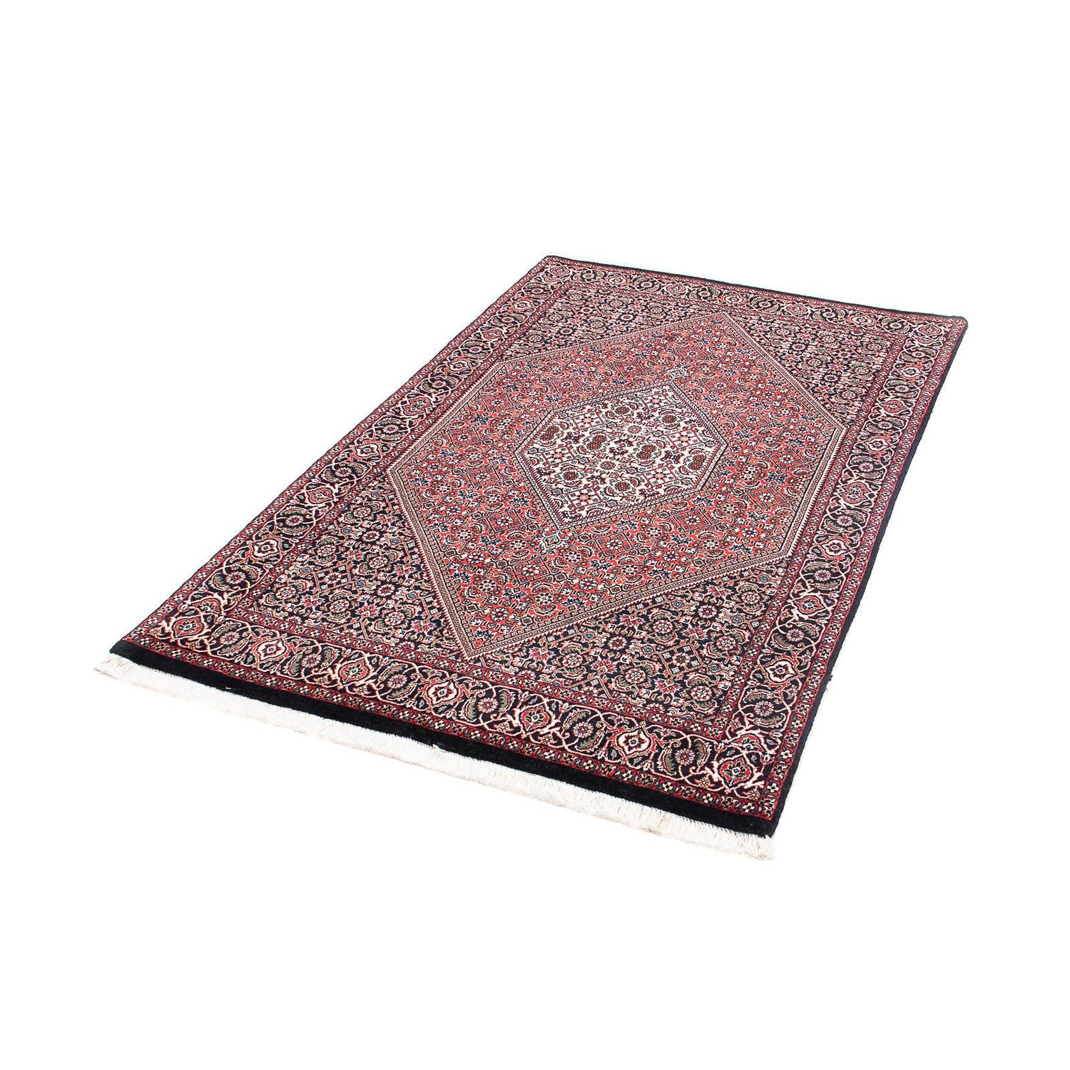 Alfombra persa - Bidjar - 176 x 109 cm - azul oscuro