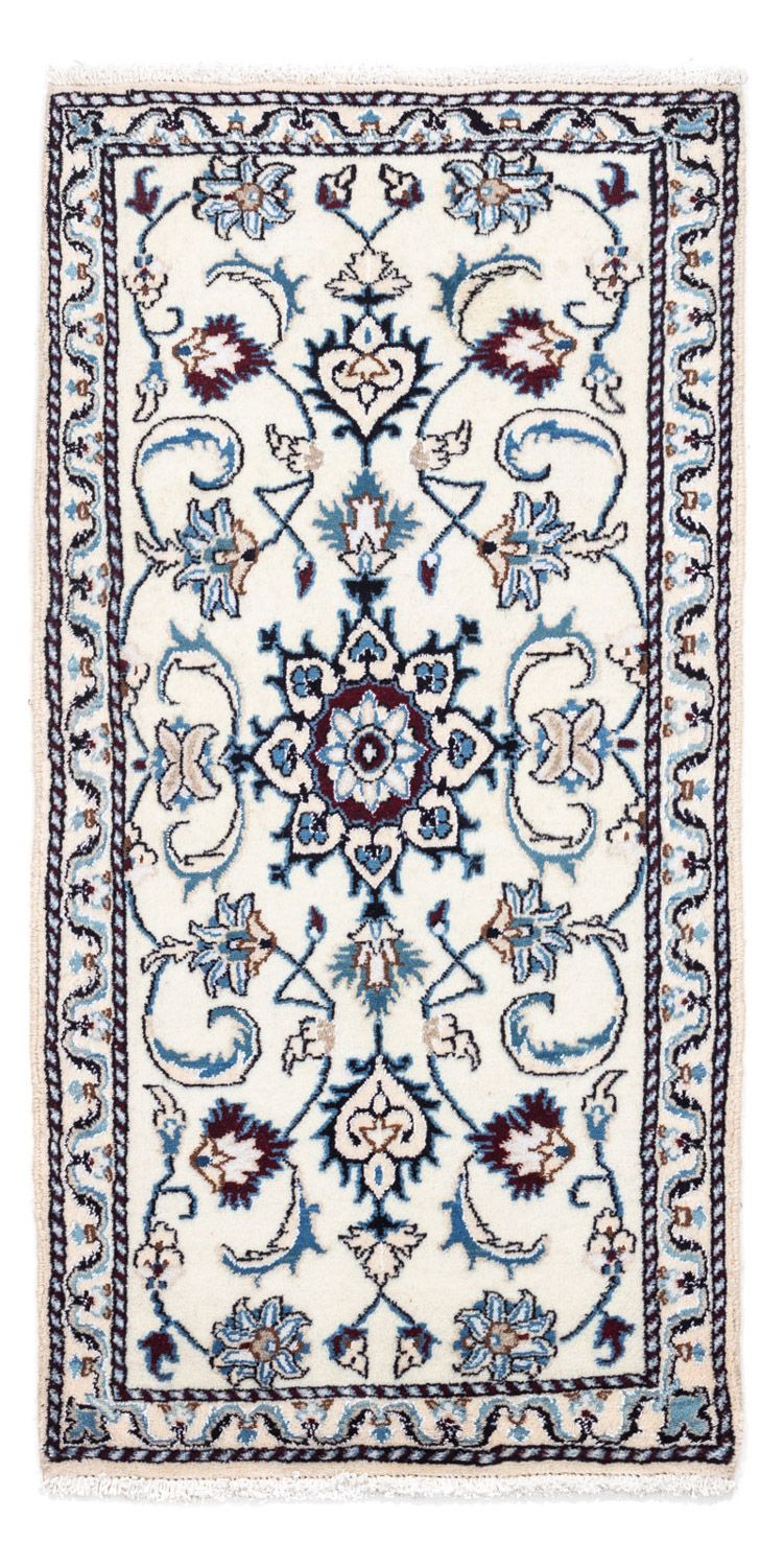 Alfombra persa - Nain - 137 x 66 cm - beige