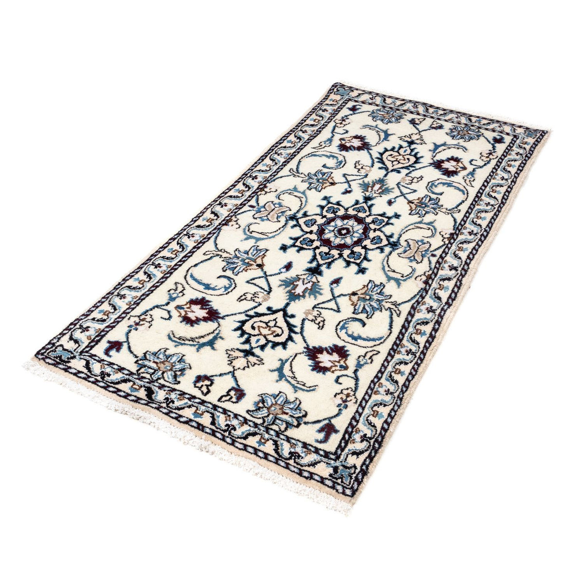 Alfombra persa - Nain - 137 x 66 cm - beige