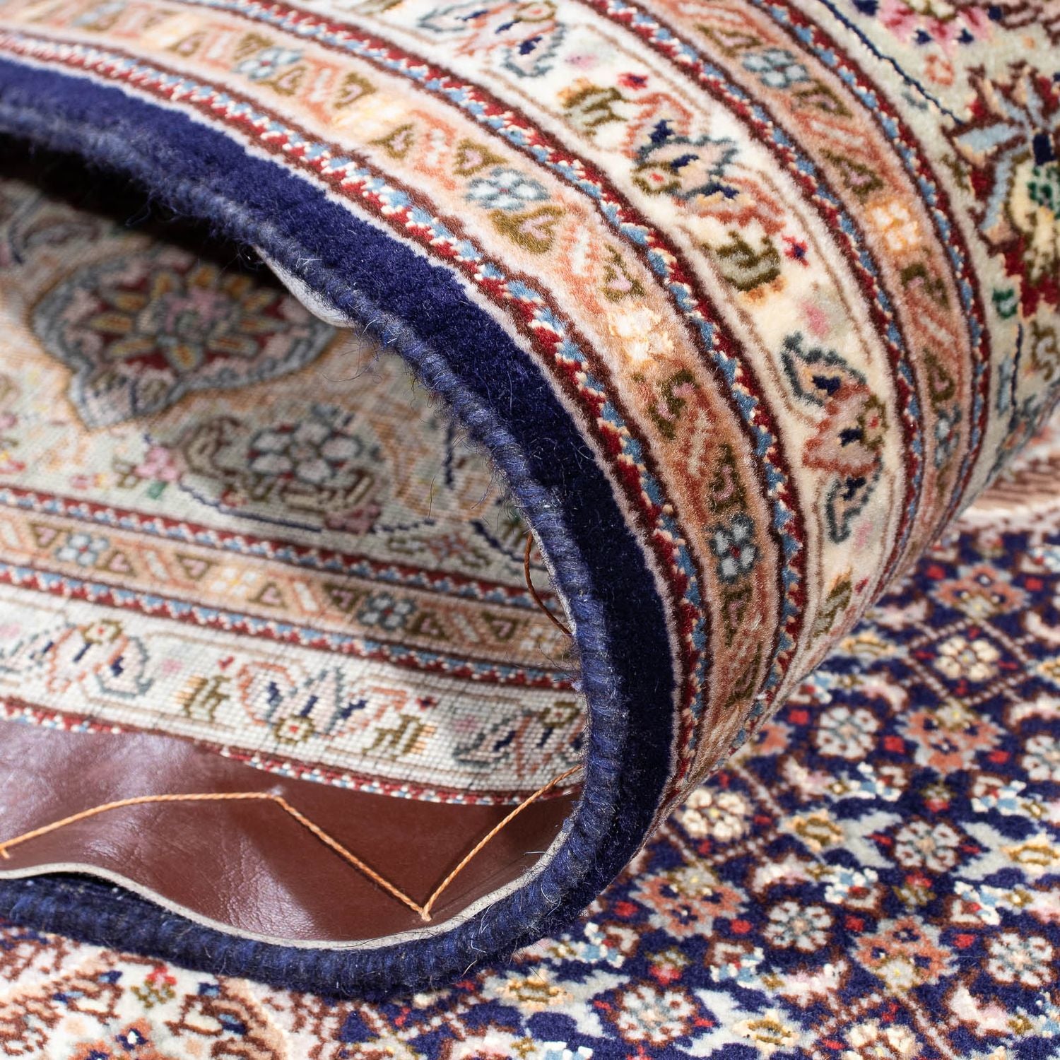 Alfombra persa - Tabriz - 290 x 204 cm - azul oscuro