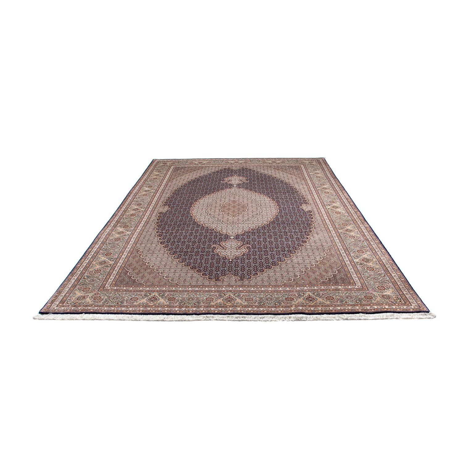 Alfombra persa - Tabriz - 290 x 204 cm - azul oscuro