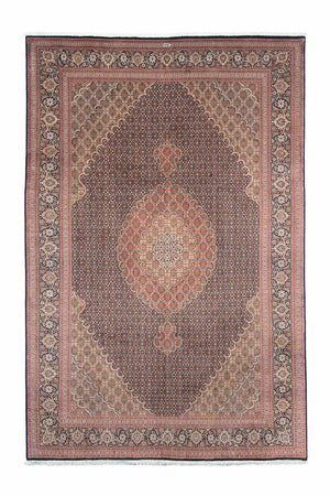 Alfombra persa - Tabriz - 305 x 198 cm - azul oscuro
