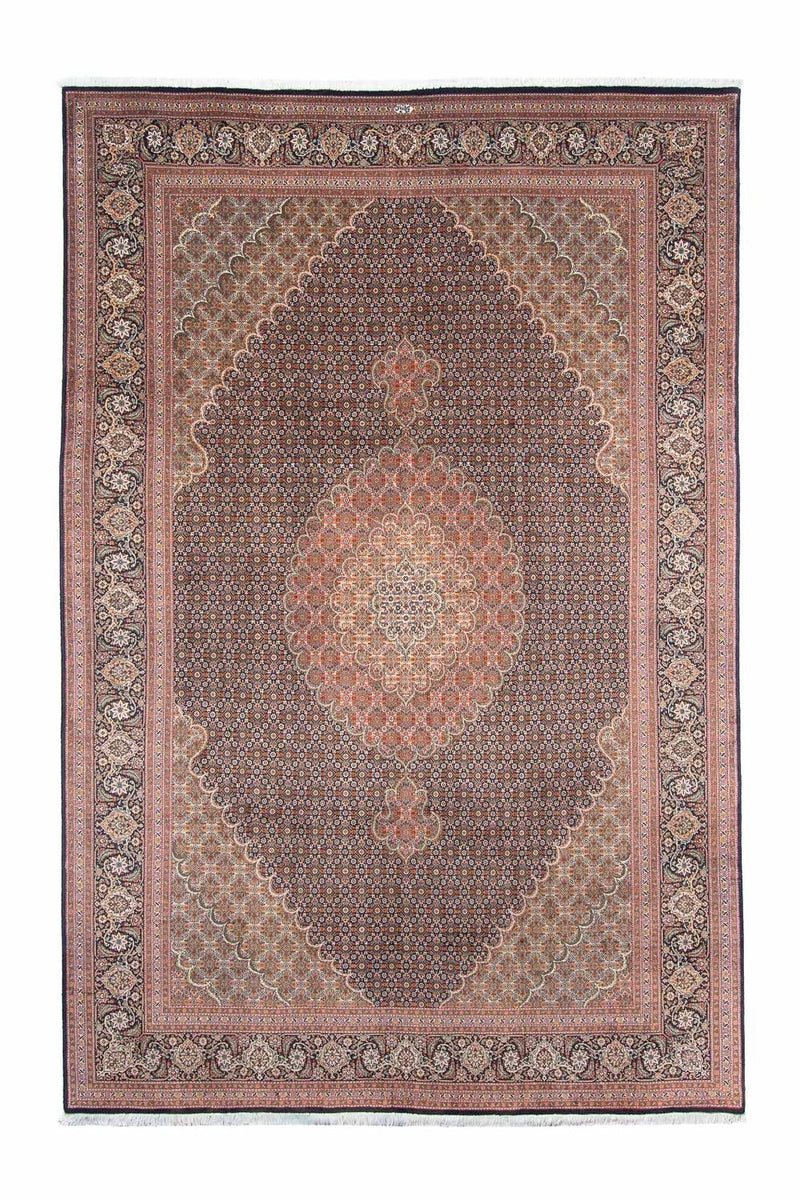 Alfombra persa - Tabriz - 305 x 198 cm - azul oscuro