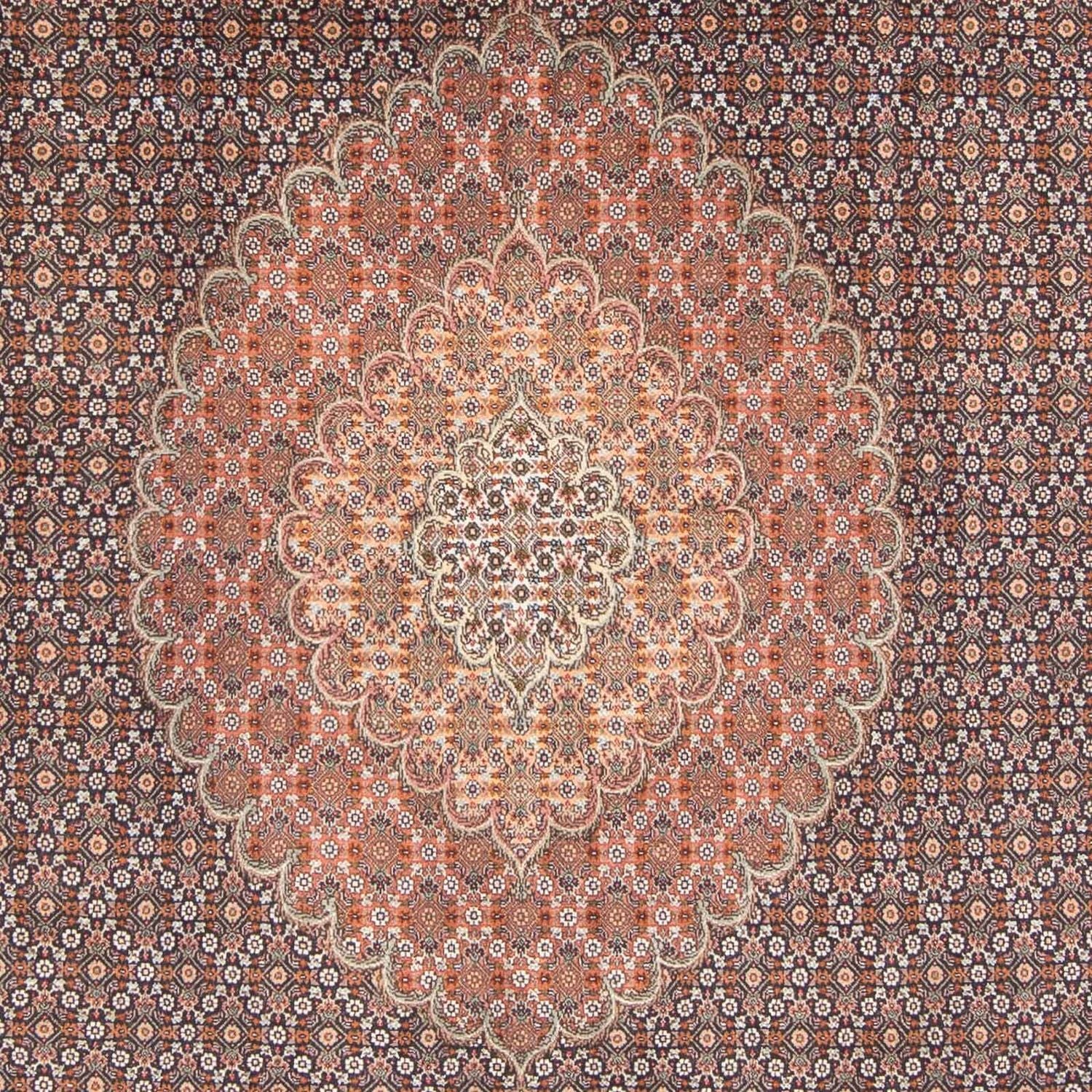 Alfombra persa - Tabriz - 305 x 198 cm - azul oscuro