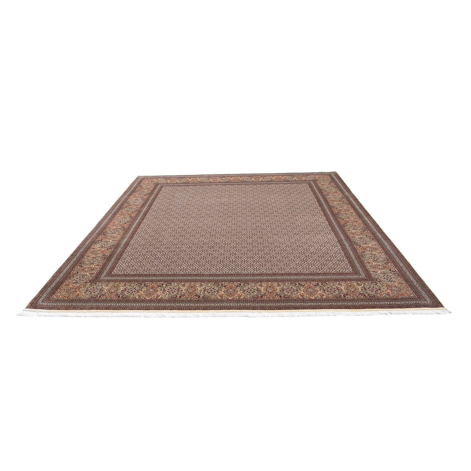 Alfombra persa - Tabriz - 295 x 254 cm - marrón oscuro