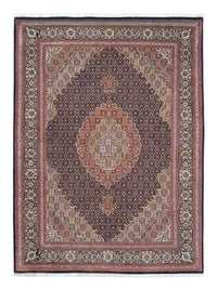 Alfombra persa - Tabriz - 205 x 154 cm - marrón oscuro