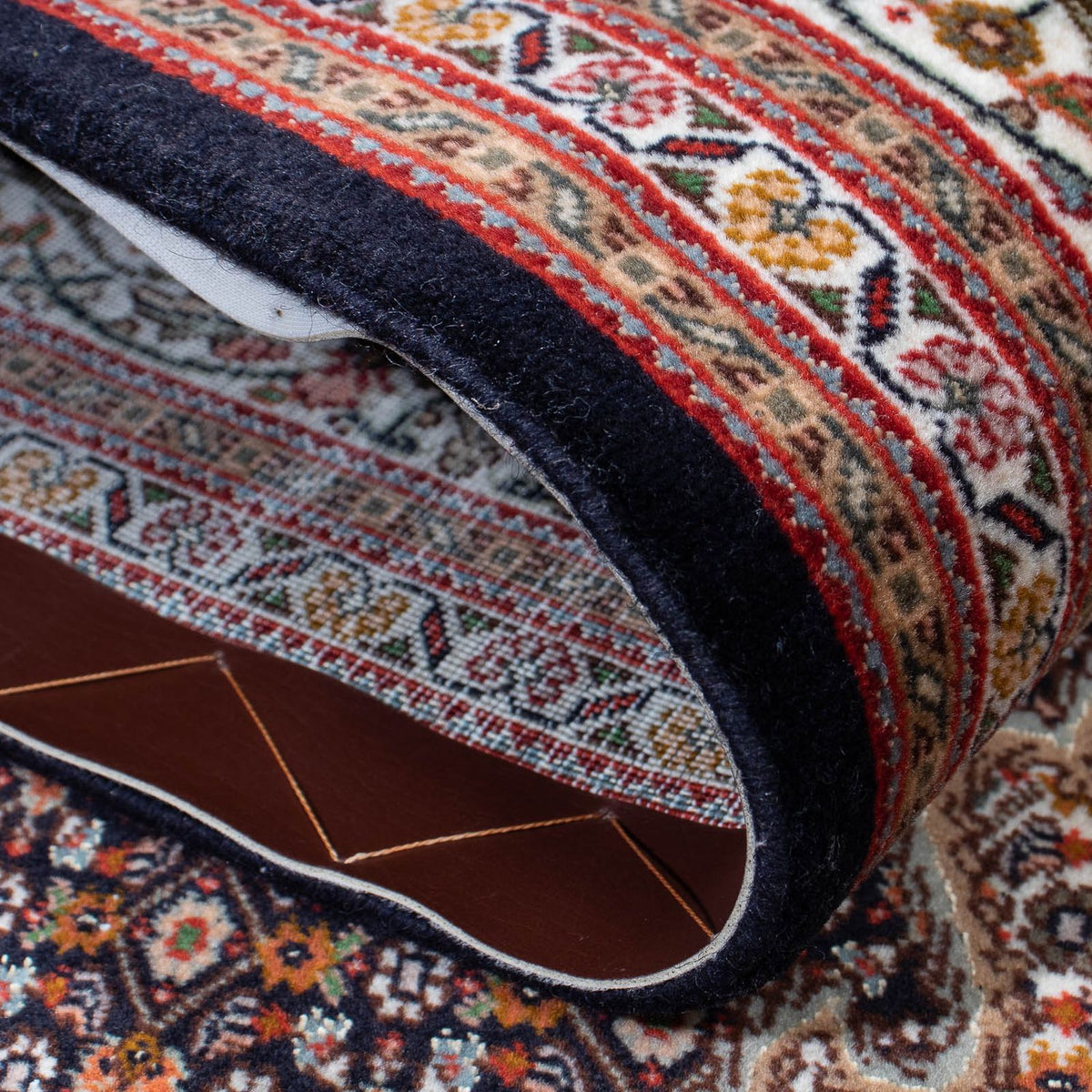 Alfombra persa - Tabriz - 210 x 155 cm - marrón oscuro