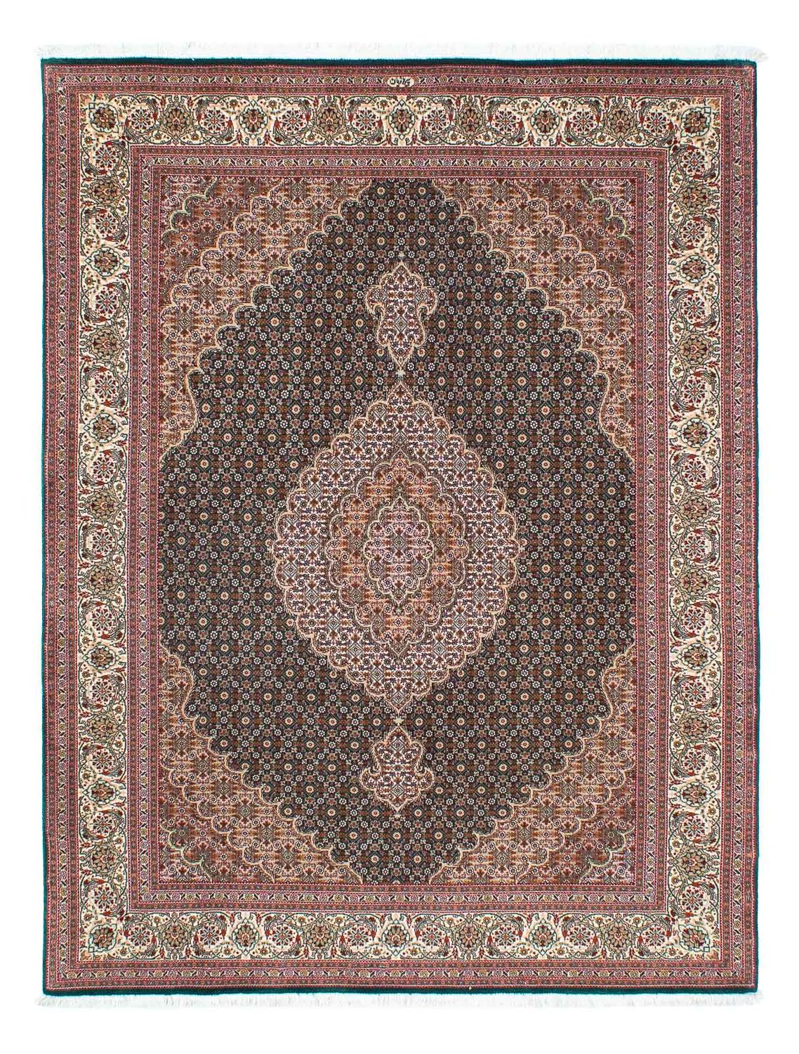 Alfombra persa - Tabriz - 198 x 152 cm - verde
