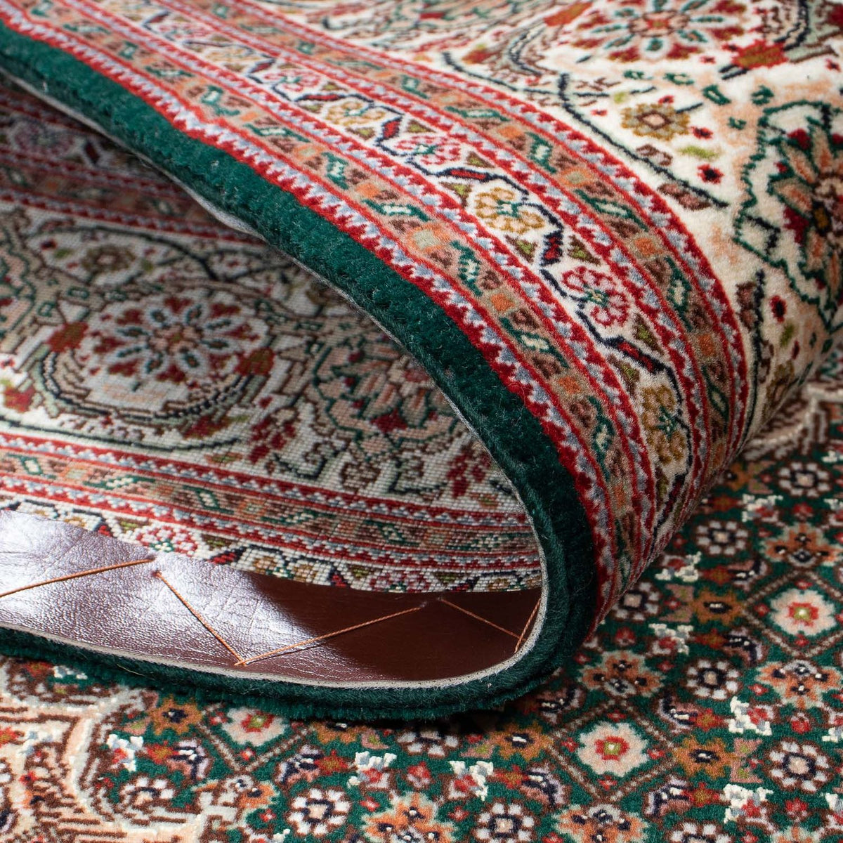 Alfombra persa - Tabriz - 198 x 152 cm - verde