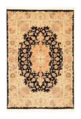 Alfombra Persa - Tabriz - Real - 150 x 100 cm - azul oscuro