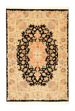 Alfombra Persa - Tabriz - Real - 150 x 100 cm - azul oscuro