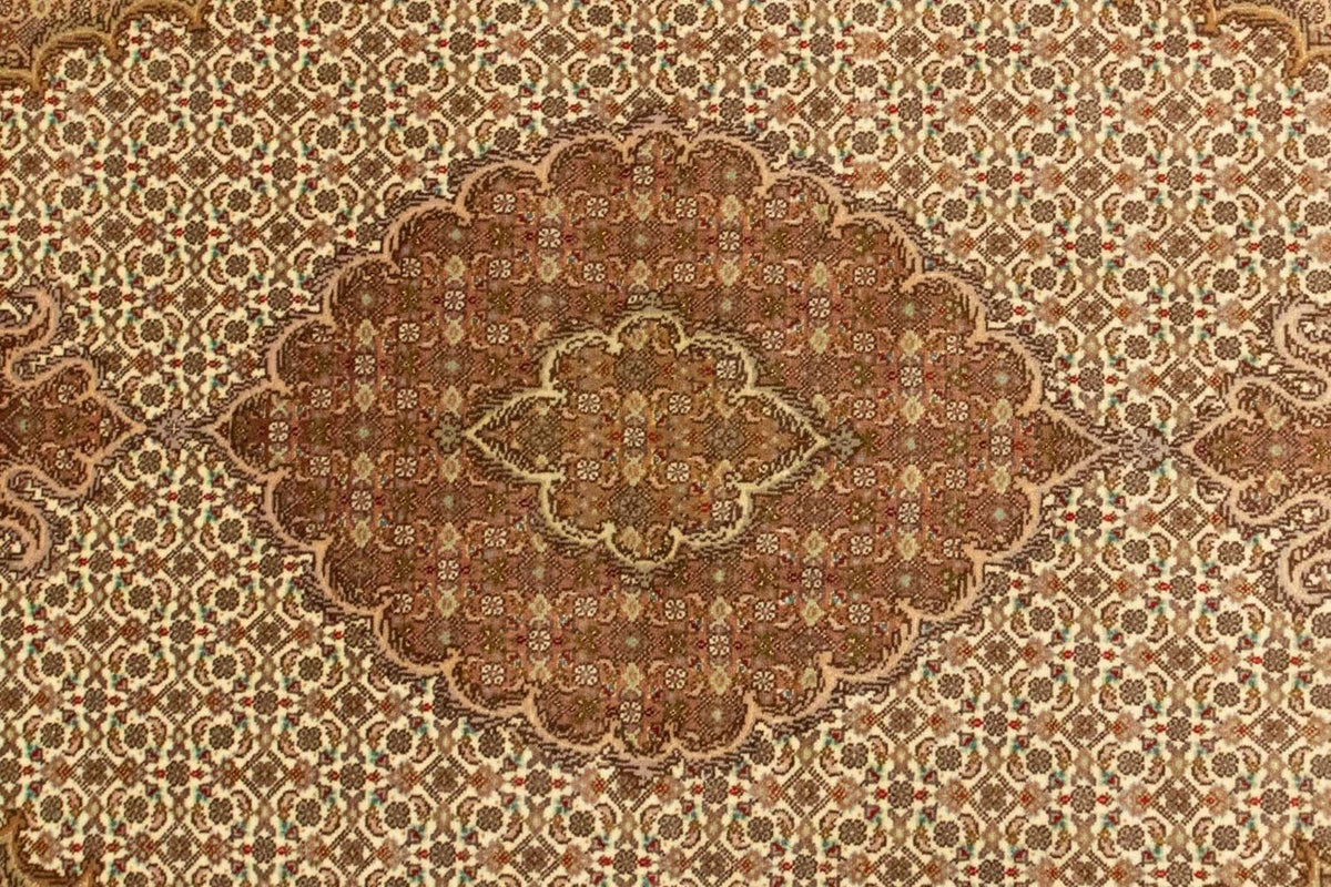 Alfombra Persa - Tabriz - Real - 153 x 105 cm - beige