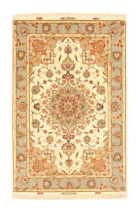 Alfombra Persa - Tabriz - Real - 154 x 100 cm - beige