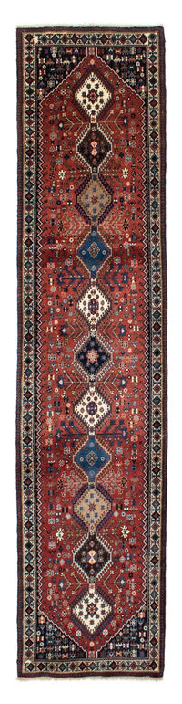 Alfombra de pasillo Alfombra persa - Nómada - 382 x 83 cm - rojo oscuro