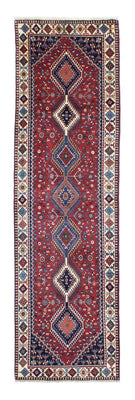 Alfombra de pasillo Alfombra persa - Bidjar - 293 x 82 cm - rojo oscuro