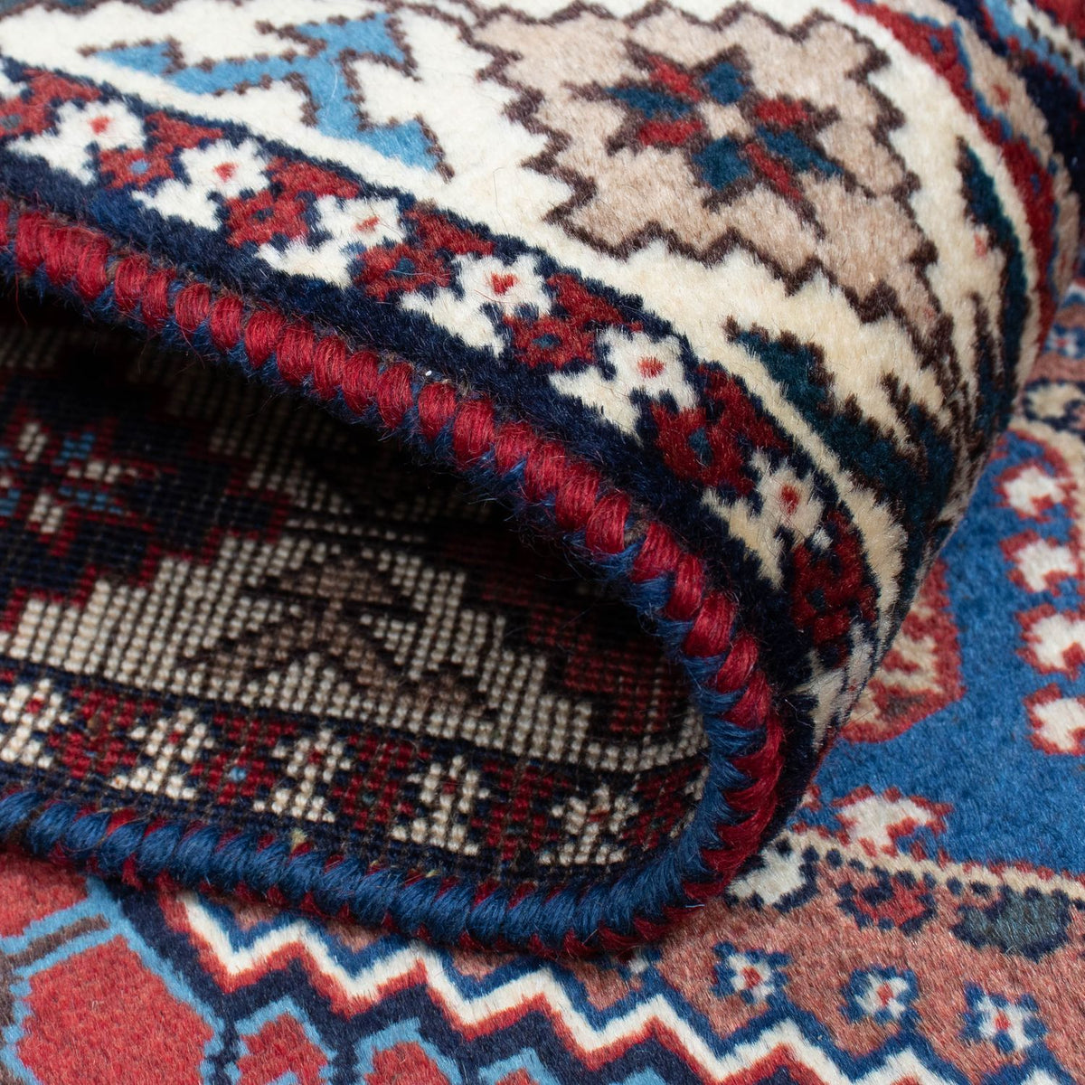 Alfombra de pasillo Alfombra persa - Bidjar - 293 x 82 cm - rojo oscuro