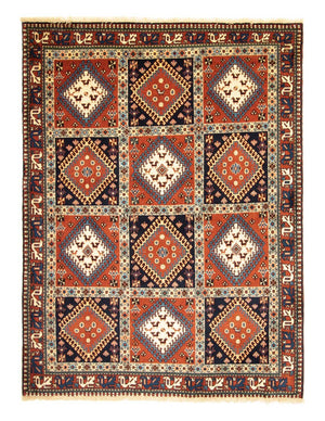 Alfombra persa - Nómada - 197 x 145 cm - multicolor
