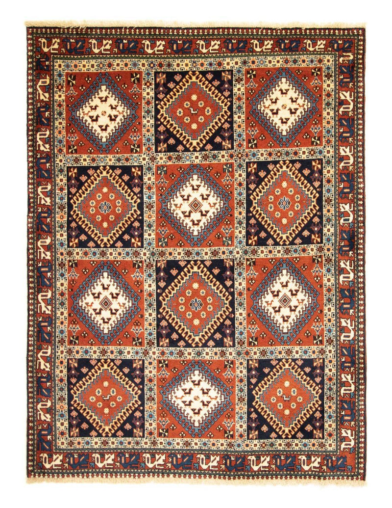 Alfombra persa - Nómada - 197 x 145 cm - multicolor