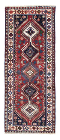 Alfombra de pasillo Alfombra persa - Nómada - 194 x 80 cm - rojo oscuro