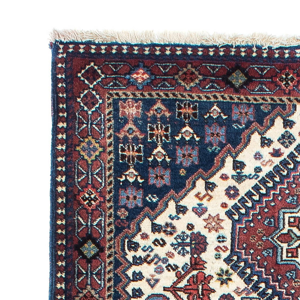Alfombra de pasillo Alfombra persa - Nómada - 202 x 85 cm - beige