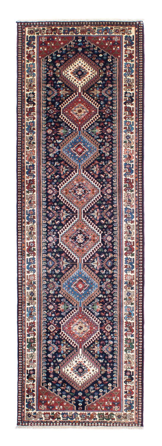 Alfombra de pasillo Alfombra persa - Bidjar - 288 x 80 cm - azul oscuro