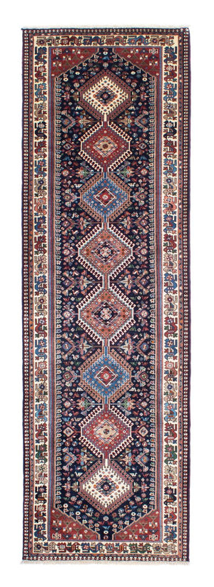 Alfombra de pasillo Alfombra persa - Bidjar - 288 x 80 cm - azul oscuro