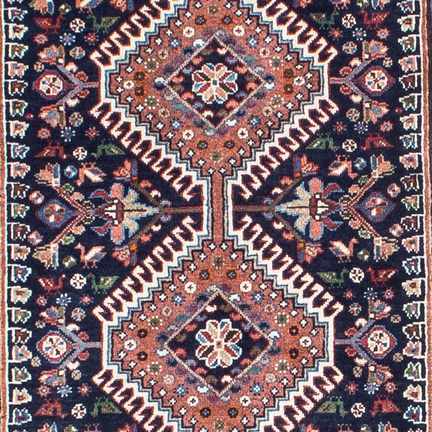 Alfombra de pasillo Alfombra persa - Bidjar - 288 x 80 cm - azul oscuro