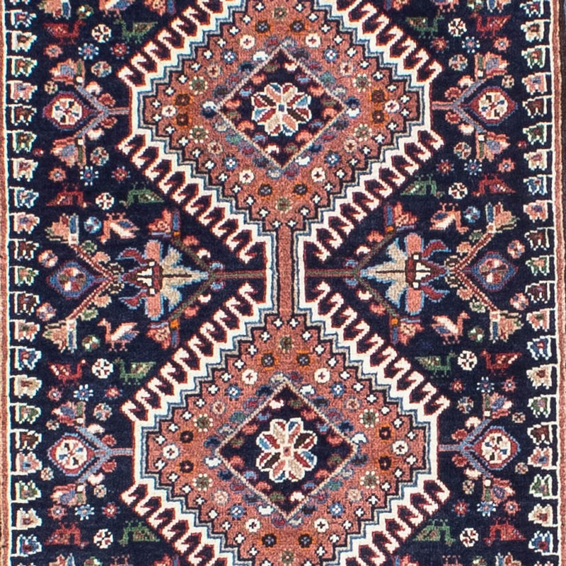 Alfombra de pasillo Alfombra persa - Bidjar - 288 x 80 cm - azul oscuro