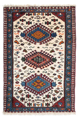 Alfombra persa - Nómada - 96 x 63 cm - beige