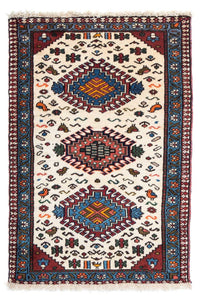 Alfombra persa - Nómada - 96 x 63 cm - beige