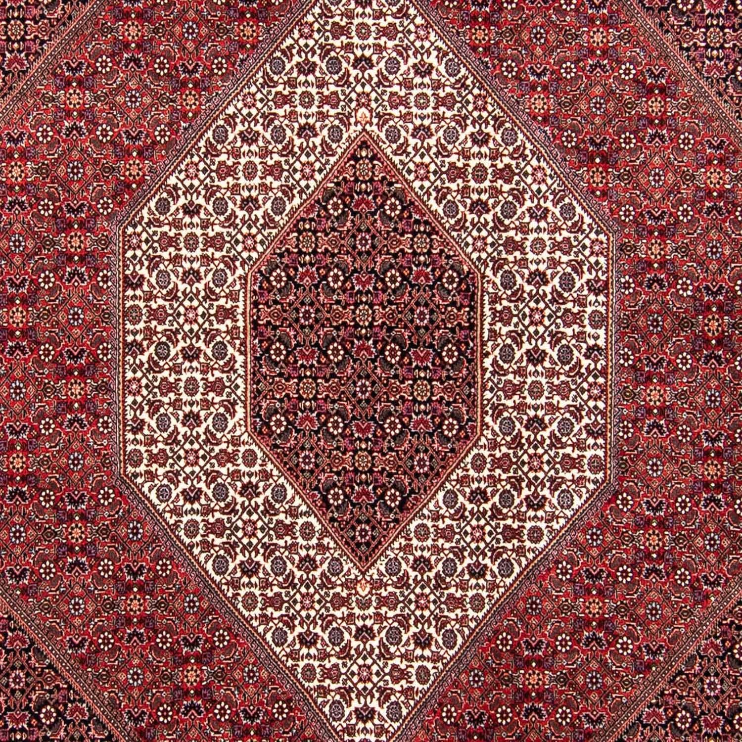 Alfombra persa - Bidjar - 304 x 250 cm - rojo oscuro
