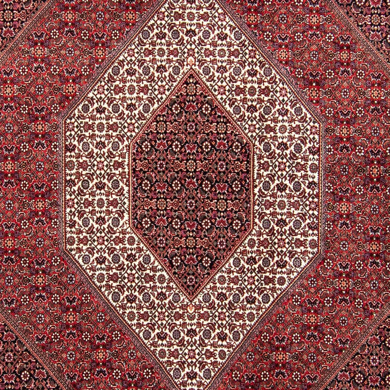Alfombra persa - Bidjar - 304 x 250 cm - rojo oscuro
