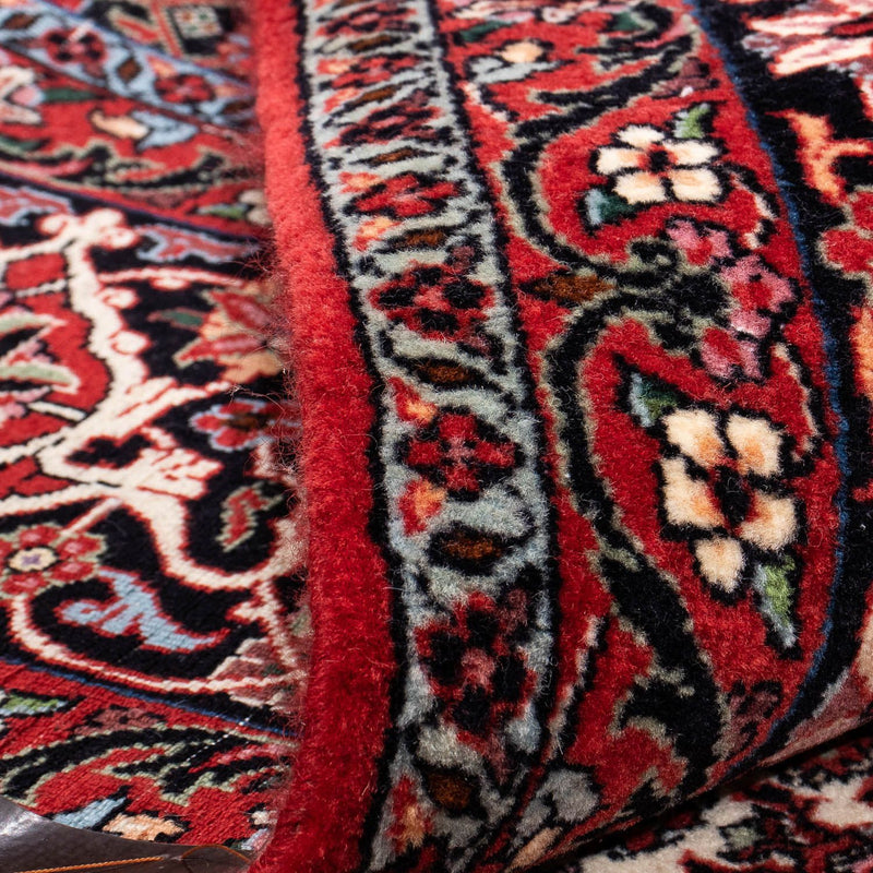 Alfombra persa - Bidjar - 304 x 250 cm - rojo oscuro