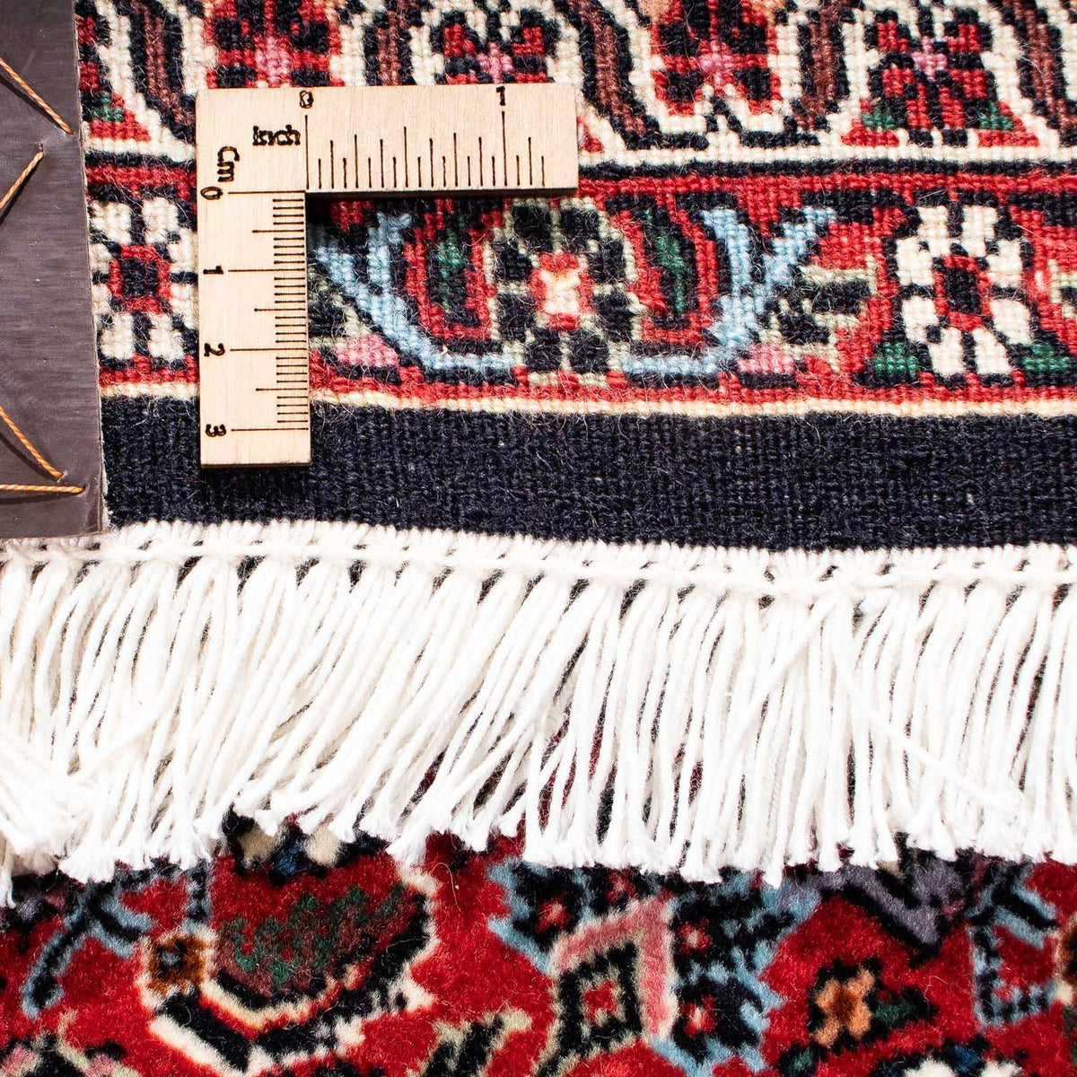 Alfombra persa - Bidjar - 246 x 167 cm - rojo oscuro