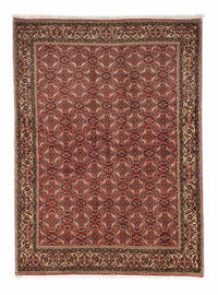 Alfombra persa - Bidjar - 244 x 172 cm - rojo oscuro