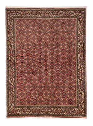 Alfombra persa - Bidjar - 244 x 172 cm - rojo oscuro